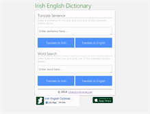 Tablet Screenshot of irishenglishdictionary.net